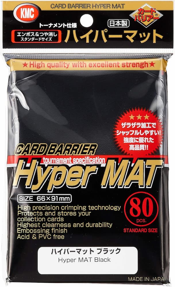 KMC Hyper Mat Black Standard Size 80 Count