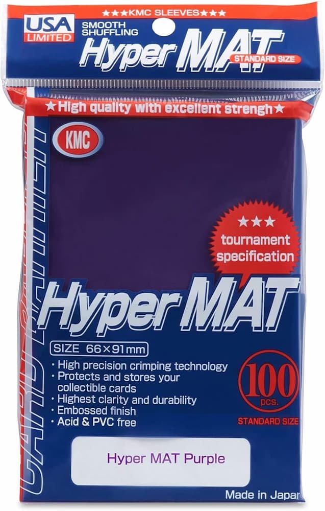 KMC Hyper Mat Purple Standard Size 100 Count