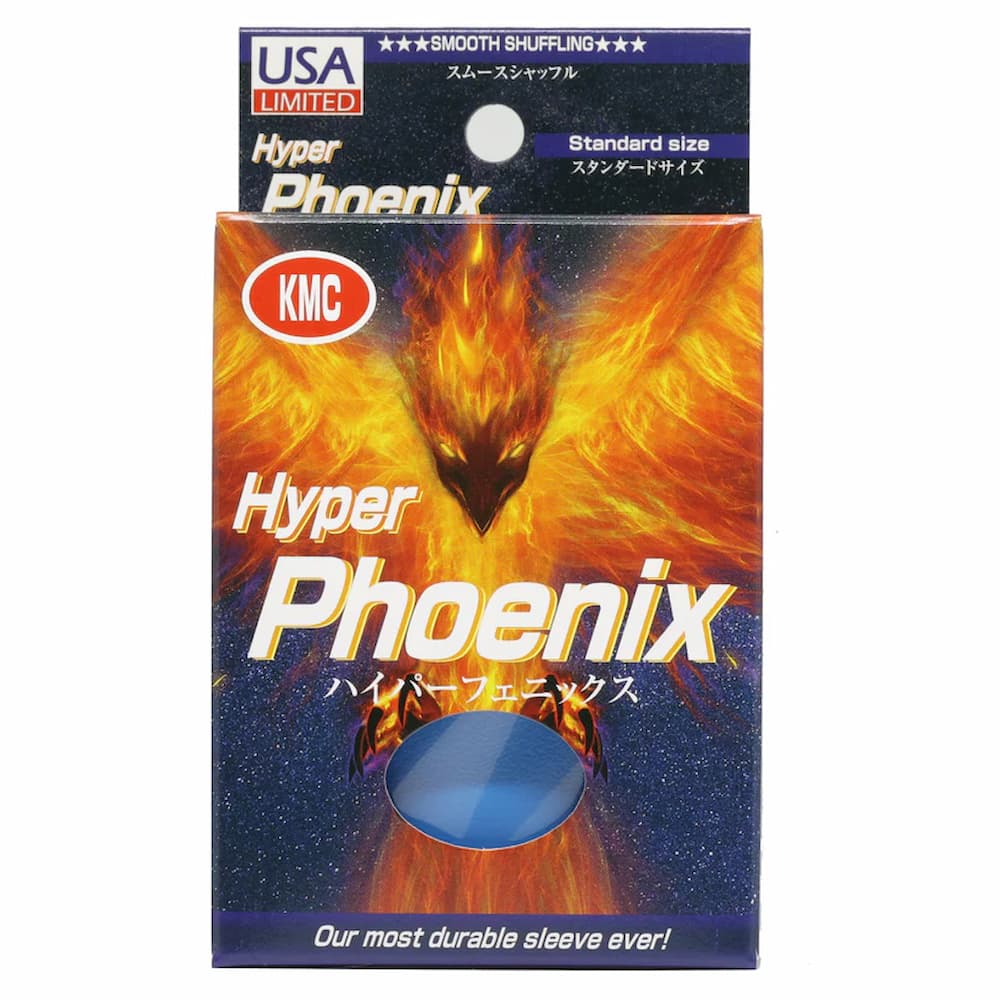 KMC Hyper Phoenix Standard Card Sleeves Blue 100 Count