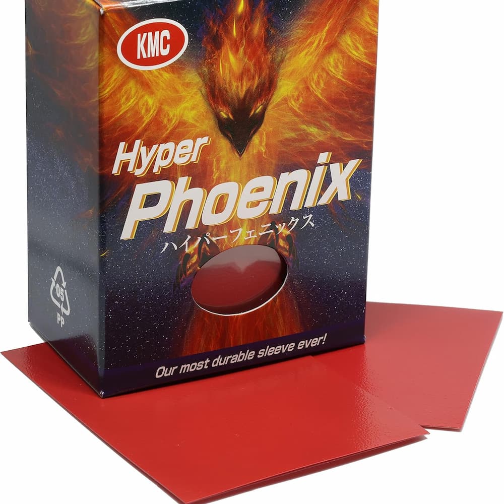 KMC Hyper Pheonix Standard Card Sleeves Red