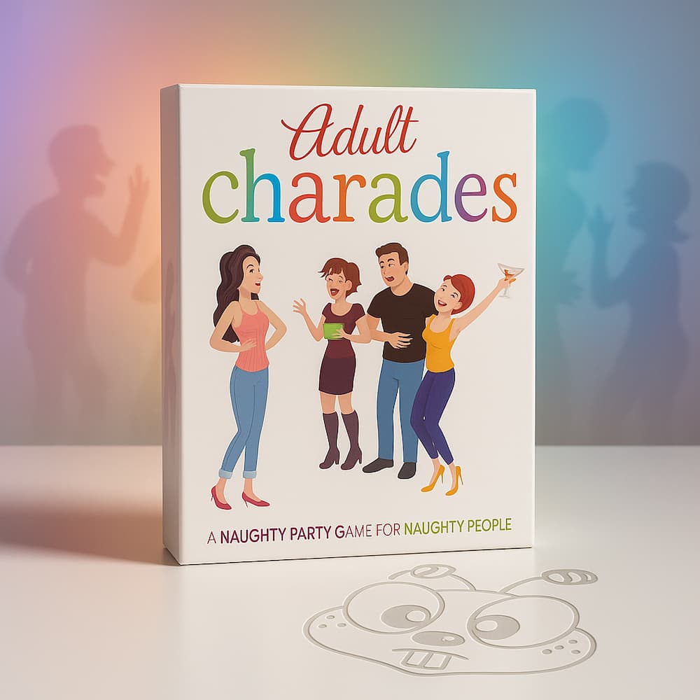 Naughty charades card game for adult game nights