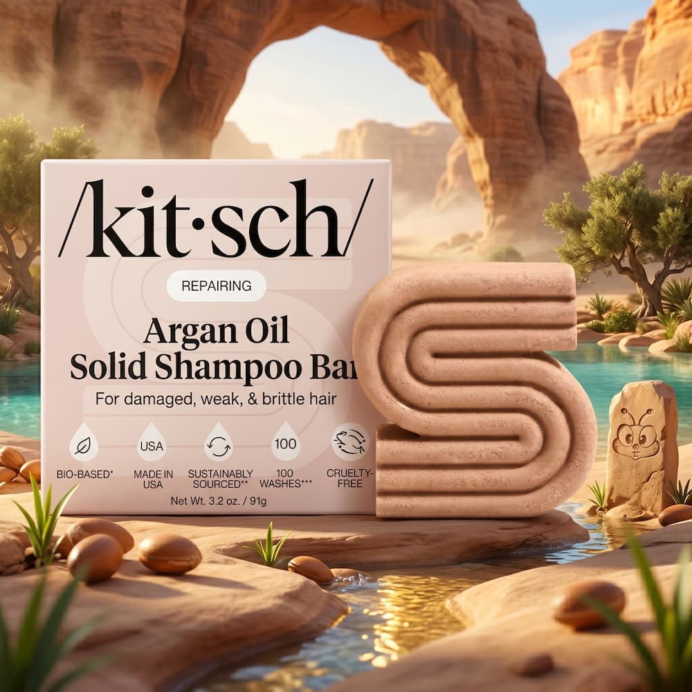 Kitsch Argan Oil Shampoo Bar For Damaged Hair