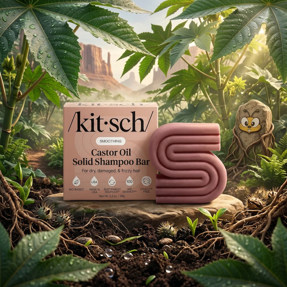Kitsch Castor Oil Bar For Damaged Hair