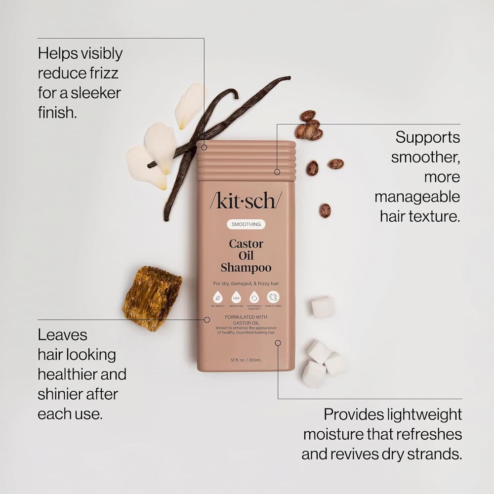 Kitsch Castor Oil Nourishing Shampoo Features