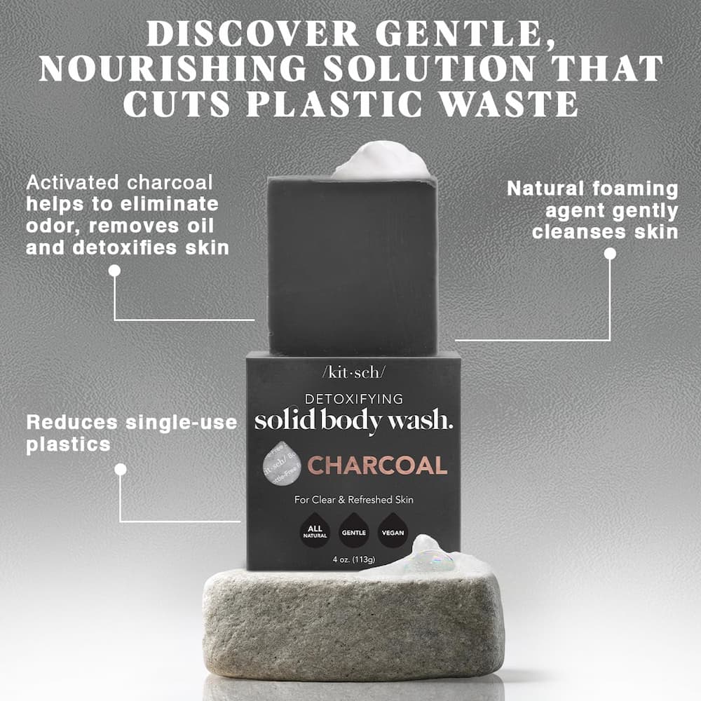 Kitsch Charcoal Detoxifying Solid Body Wash Key Features