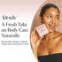 Kitsch Cleansing Tart Cherry Solid Body Wash Bar Features