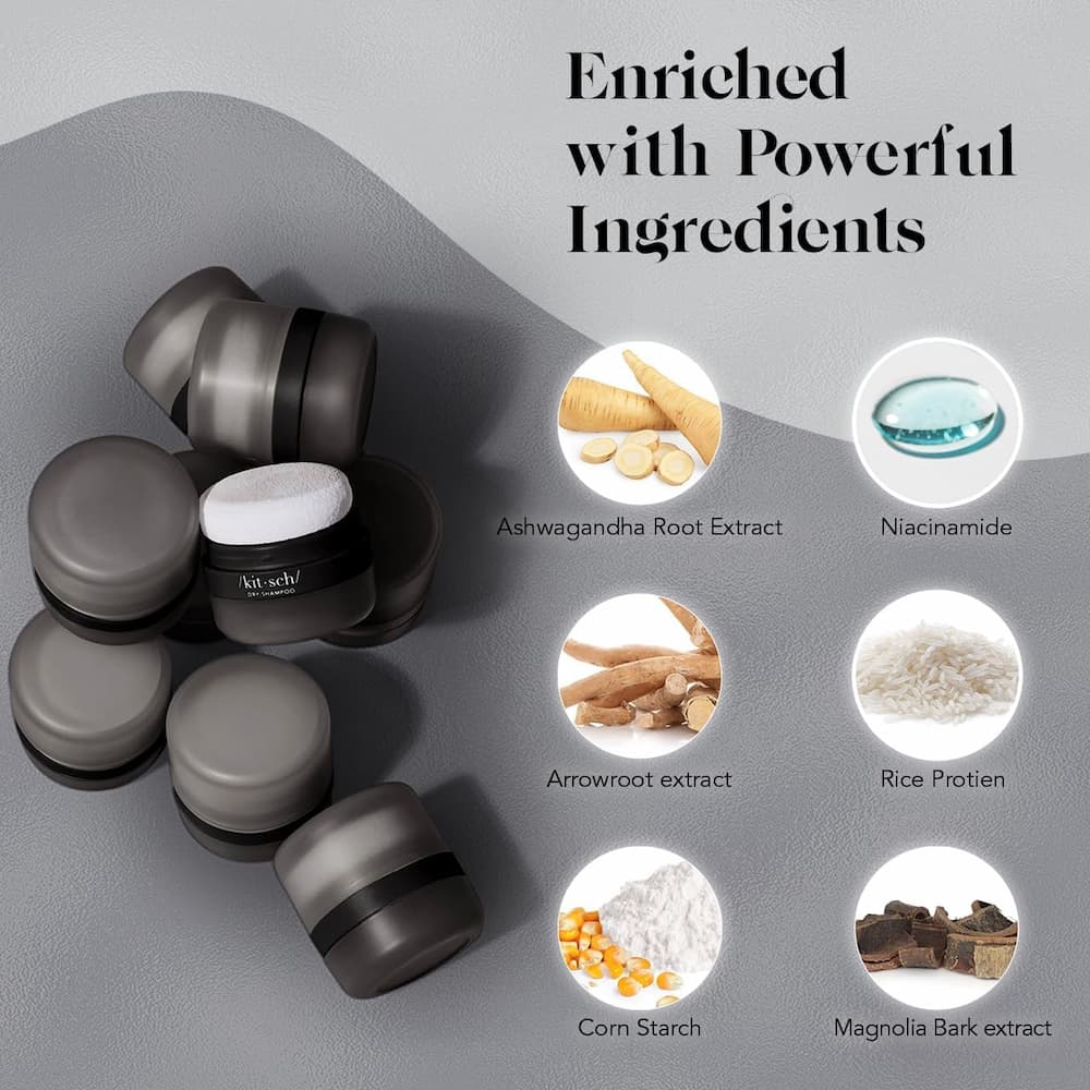 Kitsch Dark Volumizing Rice Protein Dry Shampoo with Puff Ingredient List