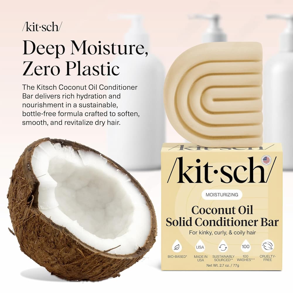 Kitsch Deep Moisturizing Coconut Oil Conditioner Bar Benefits