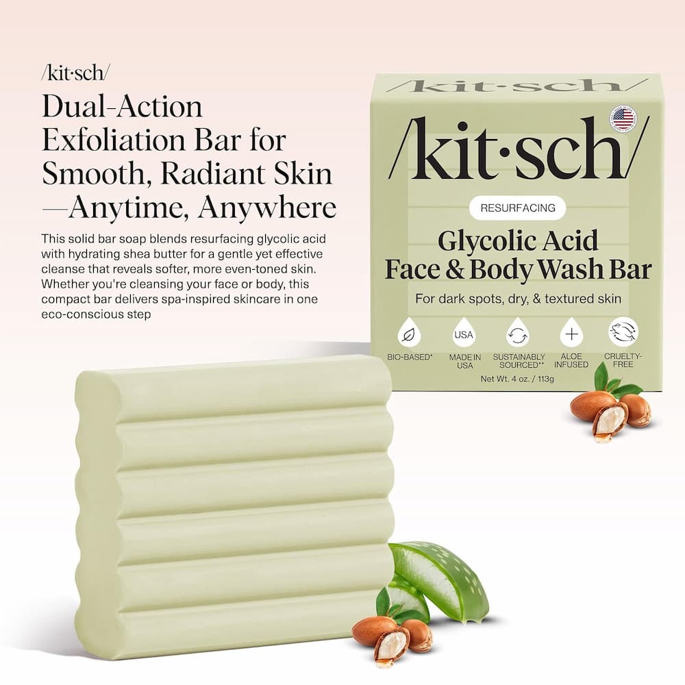 Kitsch Glycolic Acid Resurfacing Face and Body Wash Banner