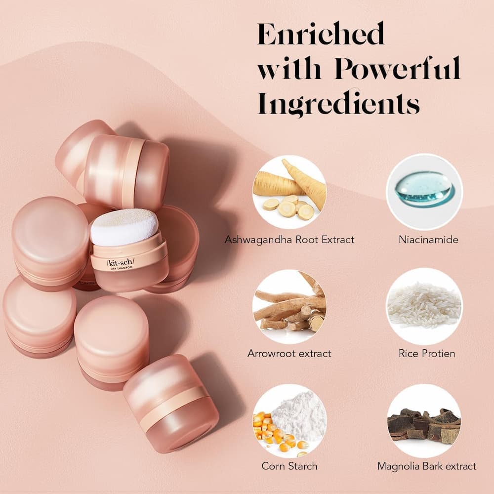 Kitsch Light Volumizing Rice Protein Dry Shampoo with Puff Ingredient List