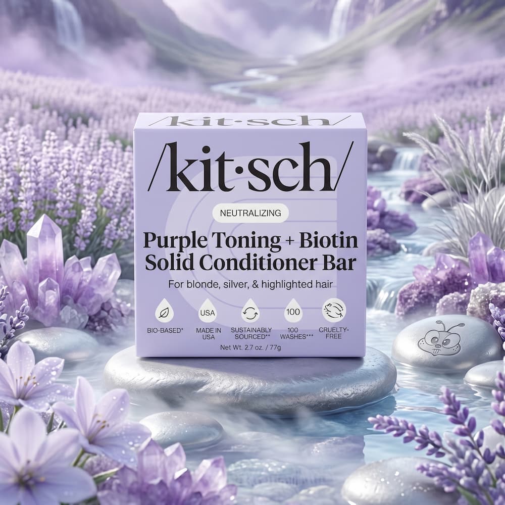 Kitsch Neutralizing Purple Toning Biotin Solid Conditioner Bar