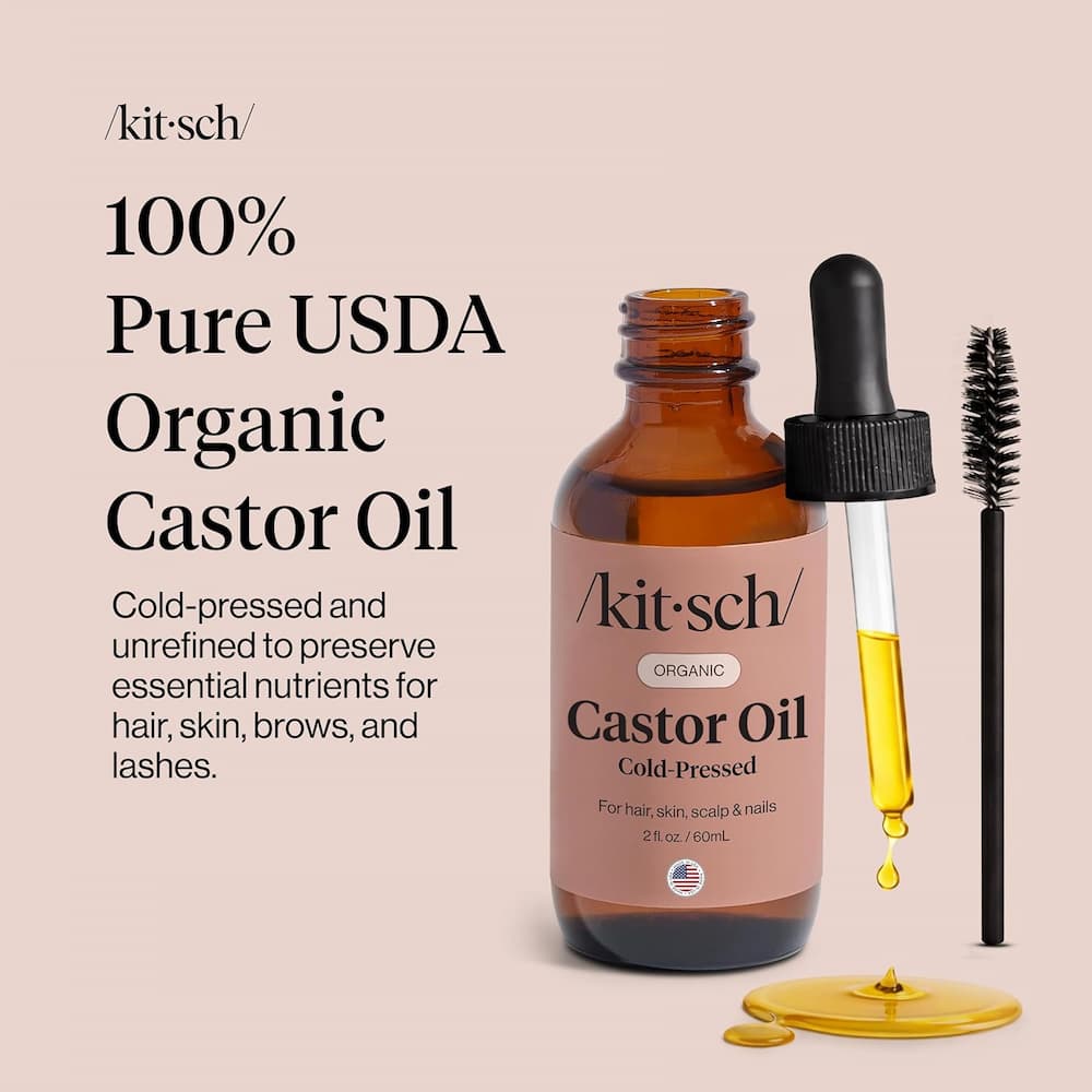 Kitsch Organic Castor Oil Bottle