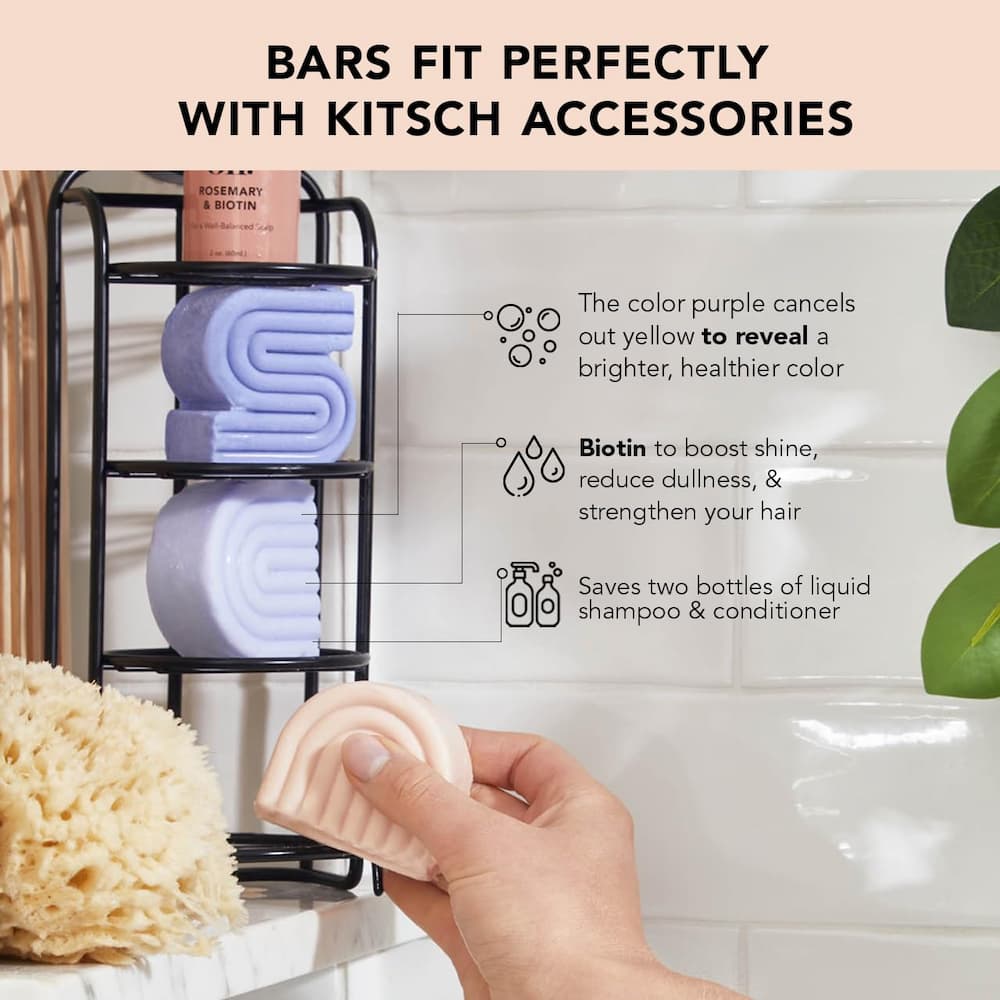 Kitsch Purple Toning Conditioner Bar Features