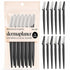 Kitsch Recycled Plastic Dermaplaners Black 12 Pack