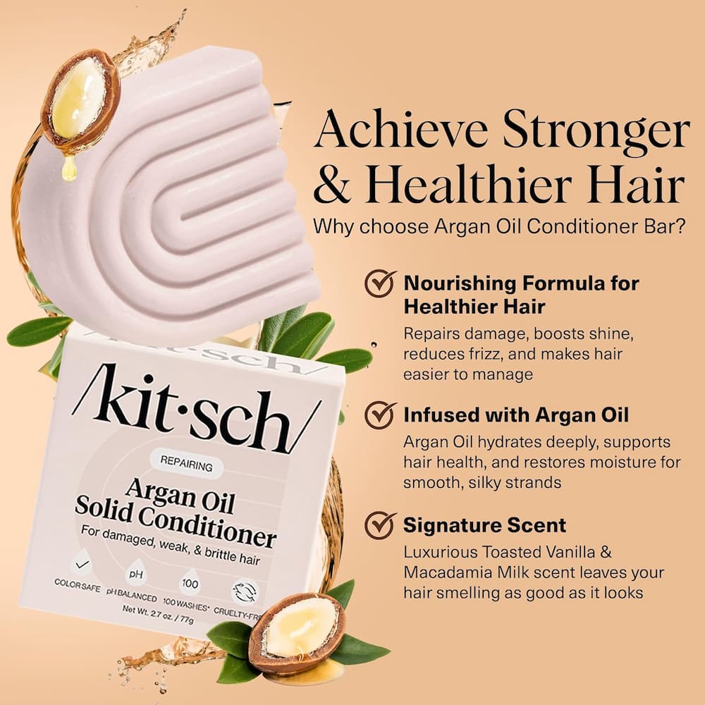 Kitsch Repairing Argan Oil Conditioner Bar Key Benefits