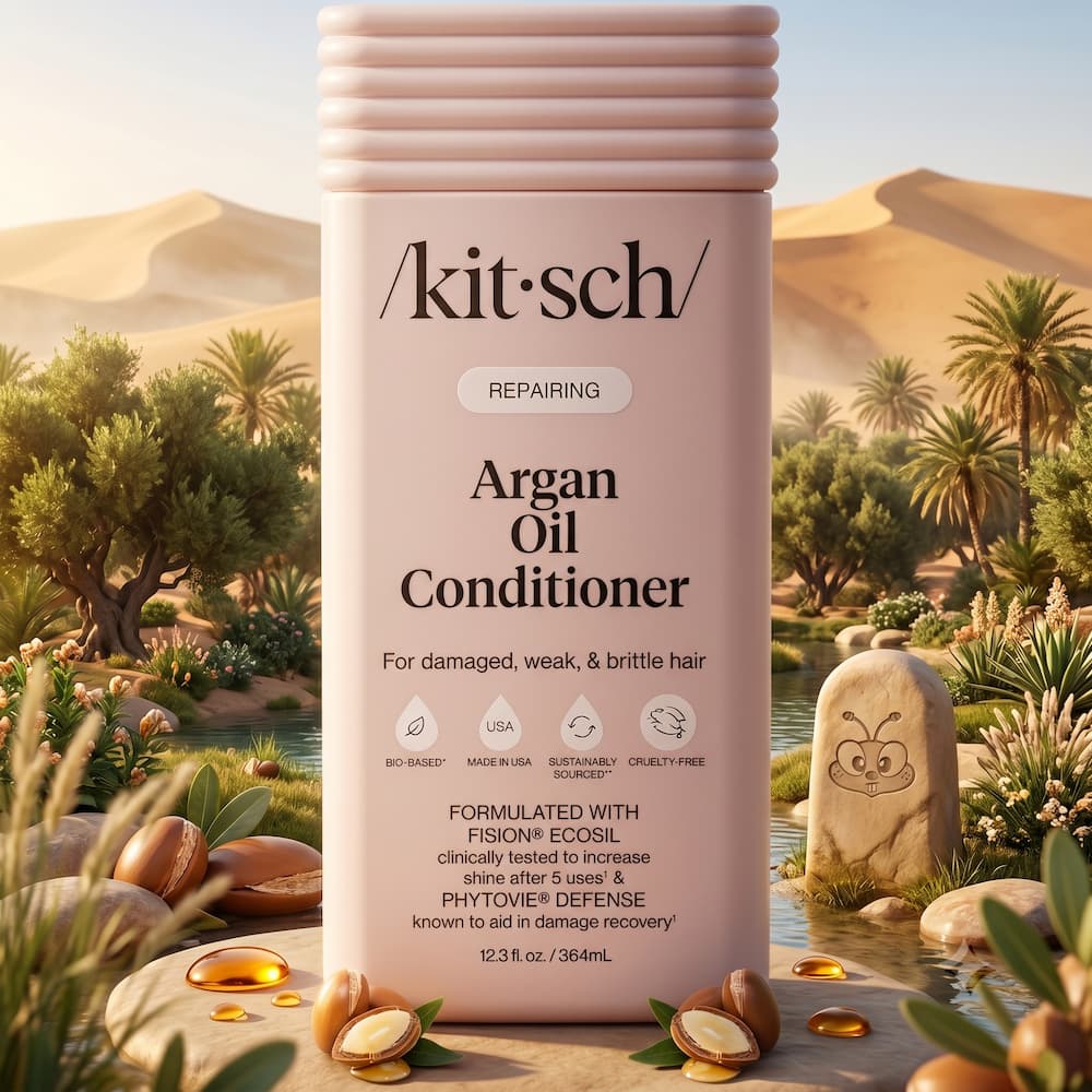 Kitsch Repairing Argan Oil Conditioner for Damaged Hair