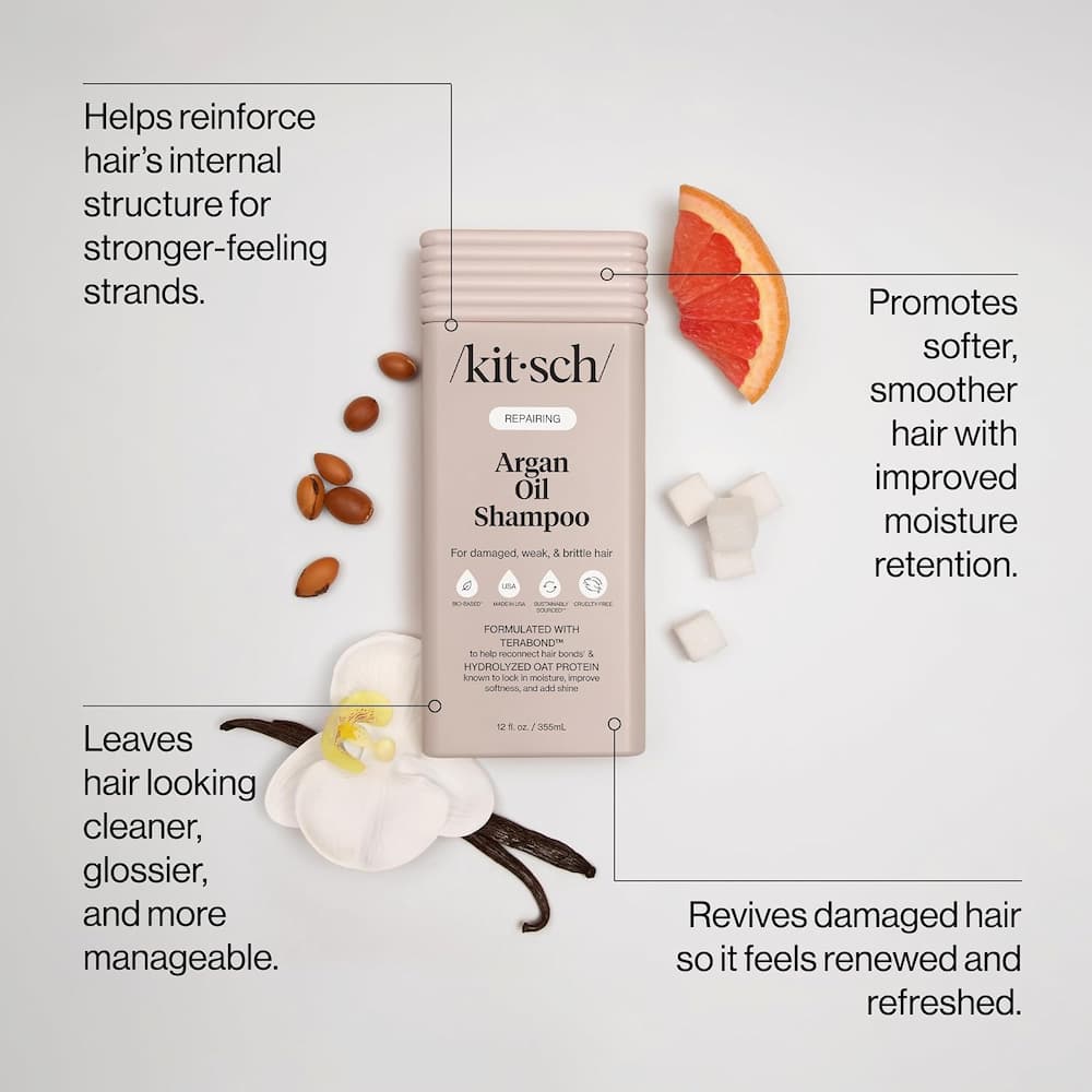 Kitsch Repairing Argan Oil Shampoo Features