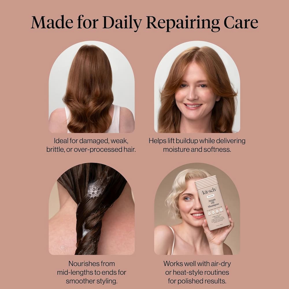 Kitsch Repairing Argan Oil Shampoo How To Use