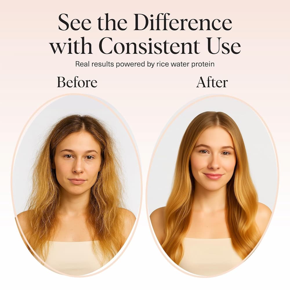 Kitsch Rice Water Shampoo Bar for Hair Growth Before And After