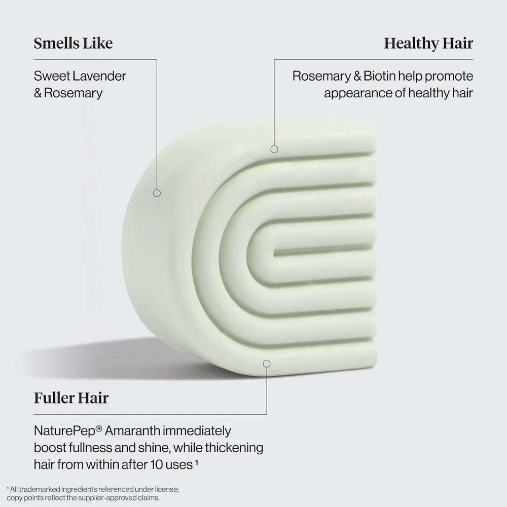 Kitsch Rosemary Biotin Volumizing Conditioner Bar Features