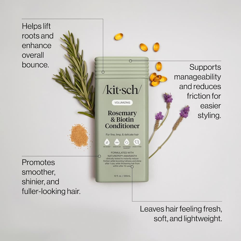 Kitsch Rosemary Biotin Volumizing Conditioner Benefits