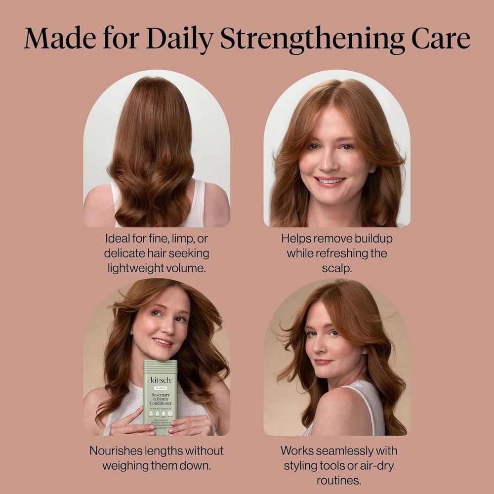 Kitsch Rosemary Biotin Volumizing Conditioner How To Use