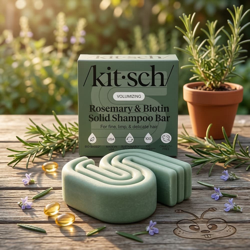 Kitsch Rosemary Biotin Volumizing Shampoo Display