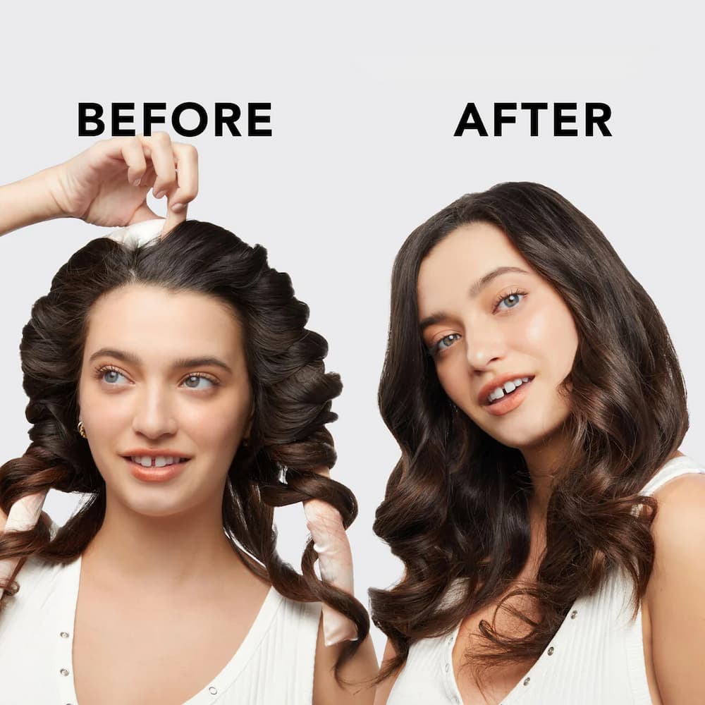 Kitsch Satin Heatless Curling Set Original Edition Before And After