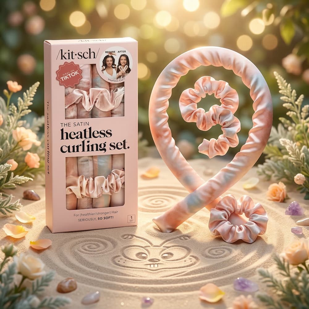 Kitsch Satin Heatless Curling Set