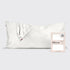 Kitsch Satin Pillowcase in Ivory King Size Display