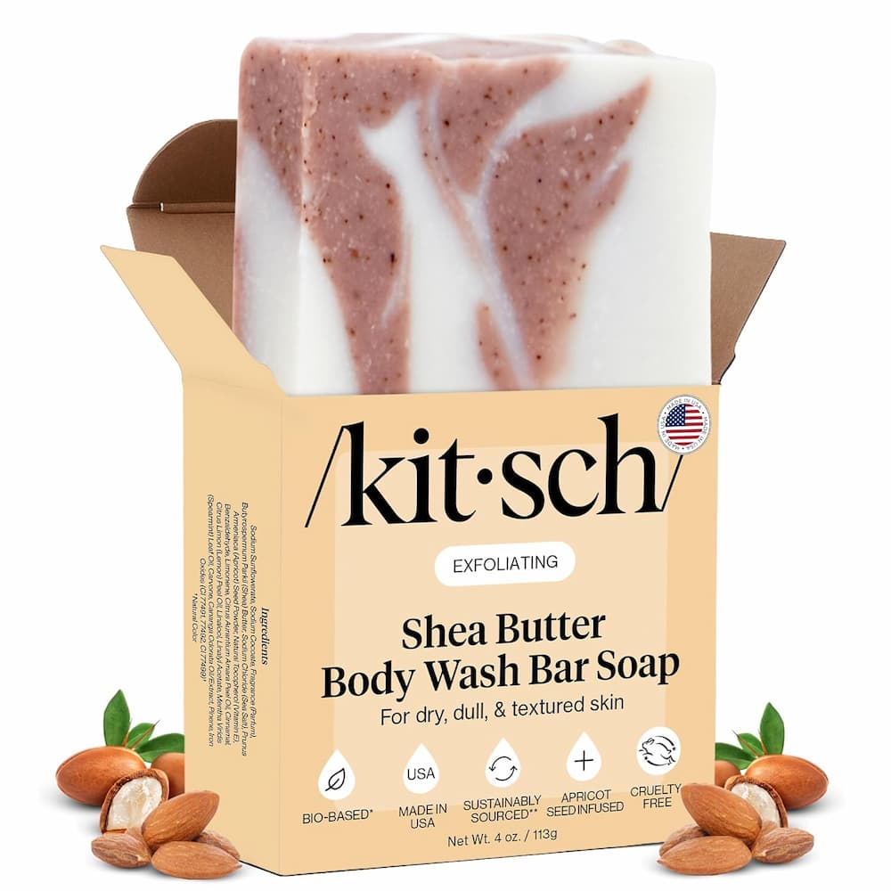 Kitsch Shea Butter Exfoliating Body Wash Box