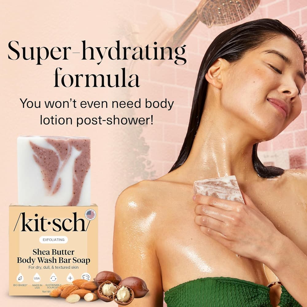 Kitsch Shea Butter Exfoliating Body Wash Model