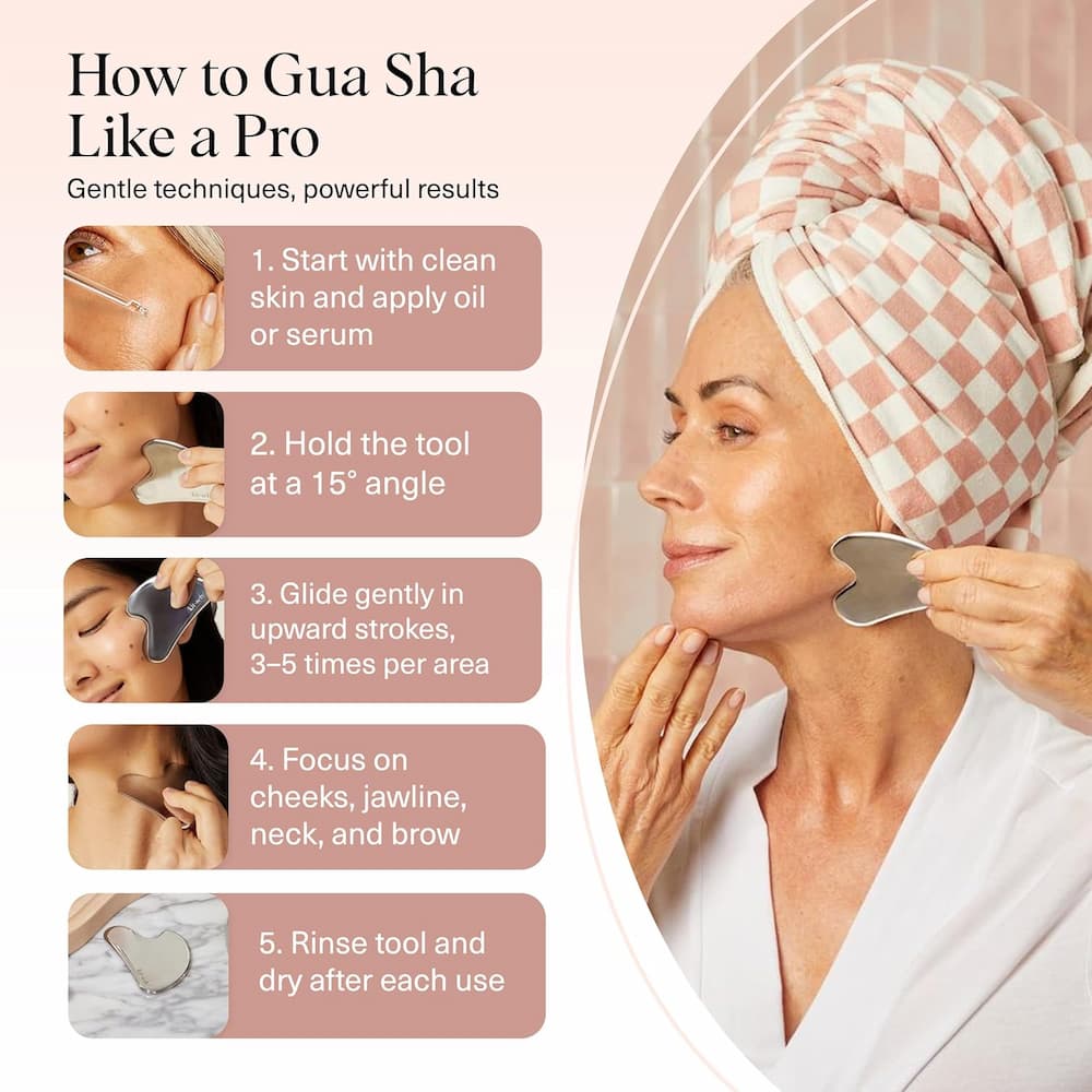 Kitsch Stainless Steel Gua Sha Guide