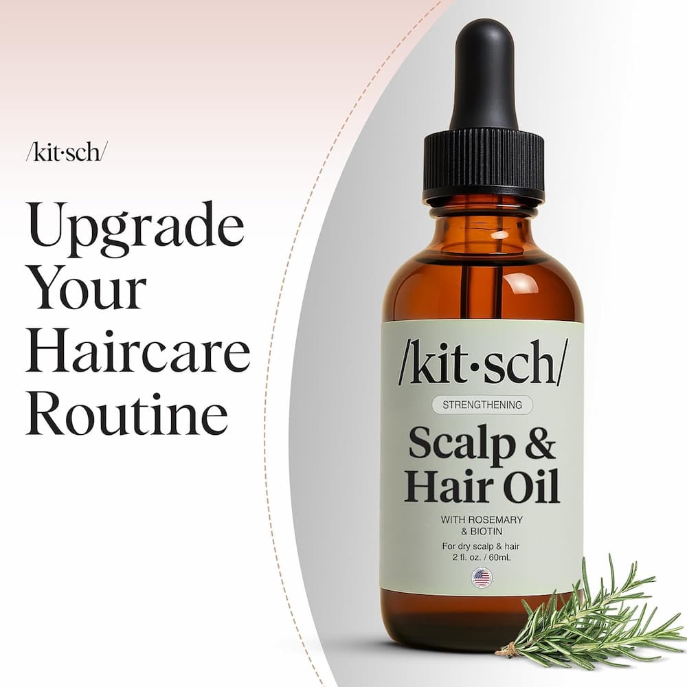 Kitsch Strengthening Rosemary Biotin Scalp Hair Oil Tile Image