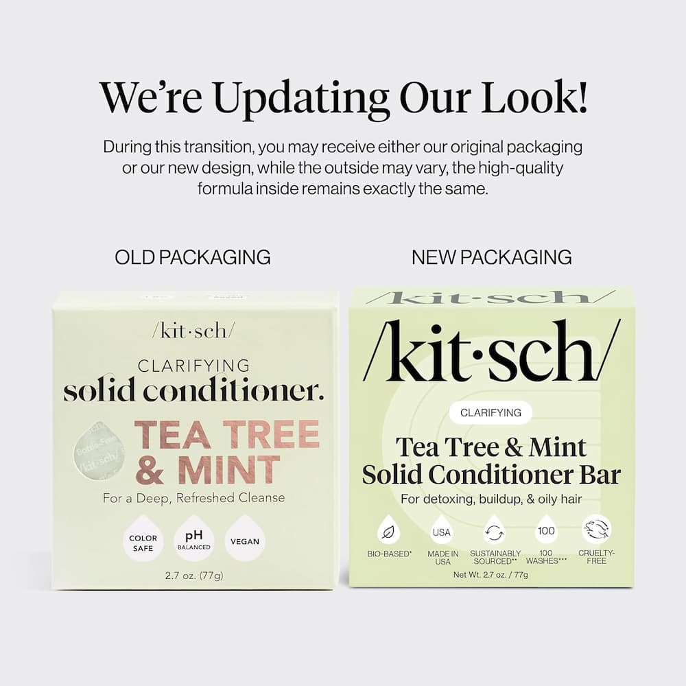 Kitsch Tea Tree Mint Clarifying Conditioner Bar New Packaging