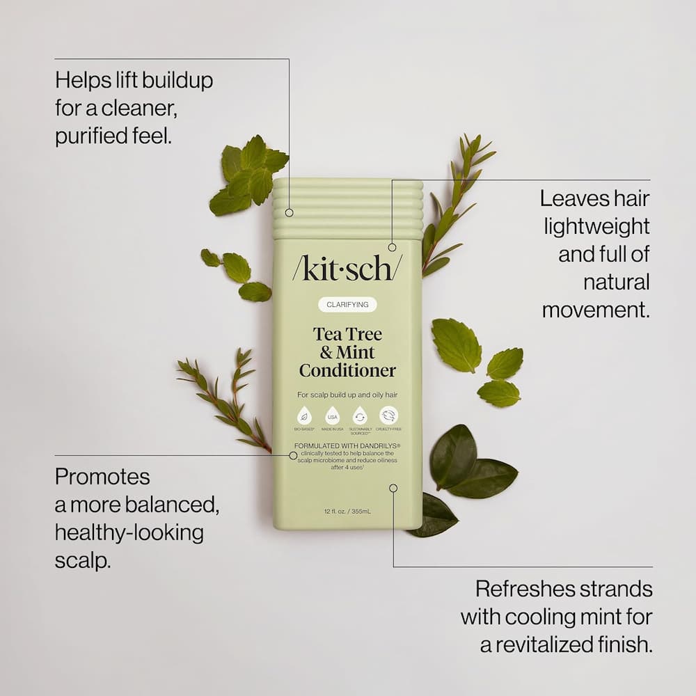 Kitsch Tea Tree Mint Clarifying Conditioner Features