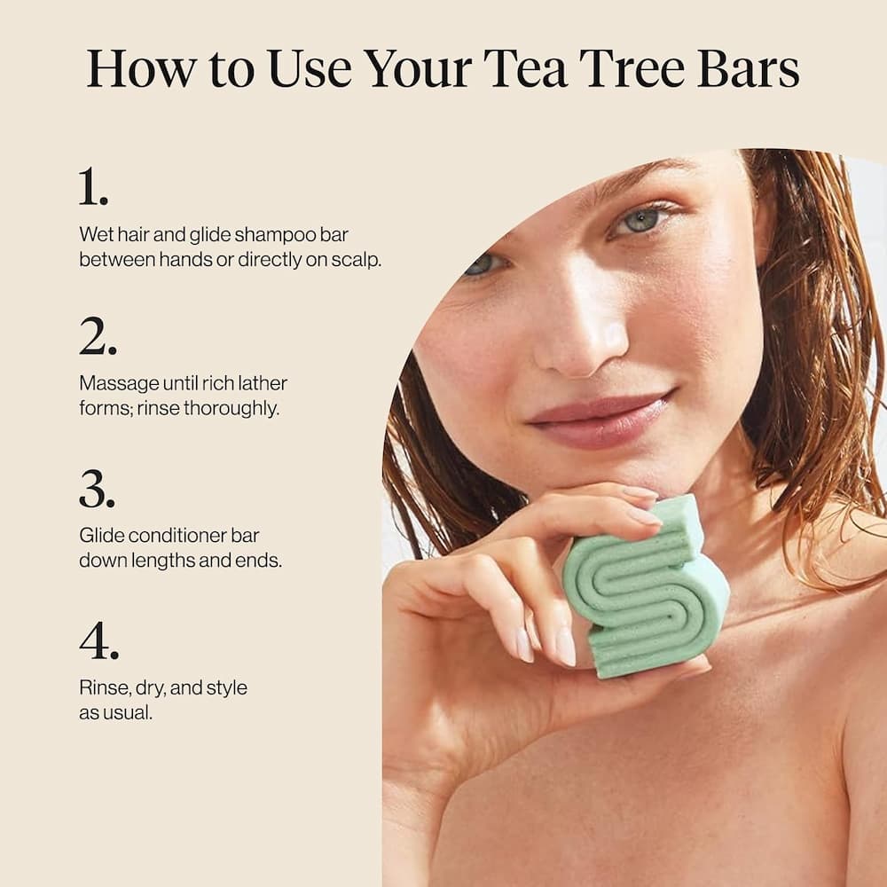 Kitsch Tea Tree Mint Shampoo Bar How To Use