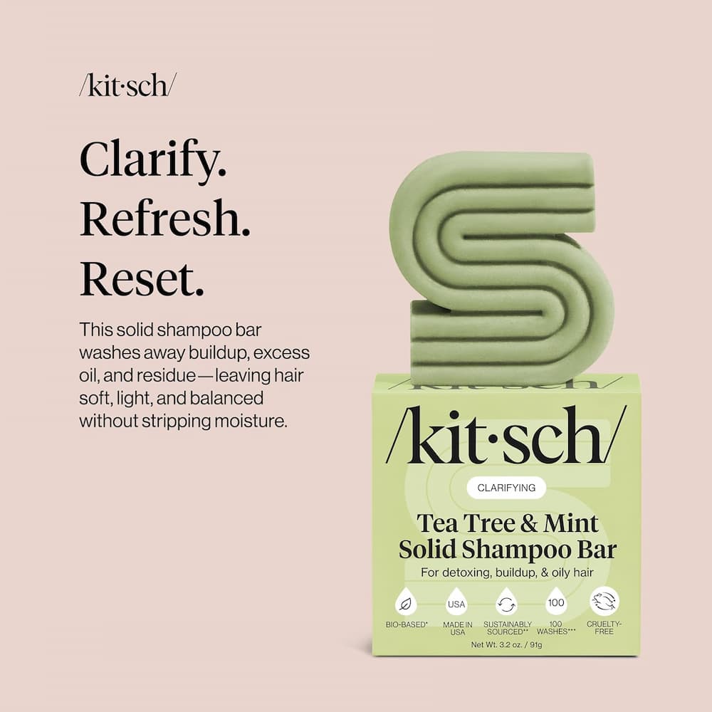 Kitsch Tea Tree Mint Shampoo Bar Slide