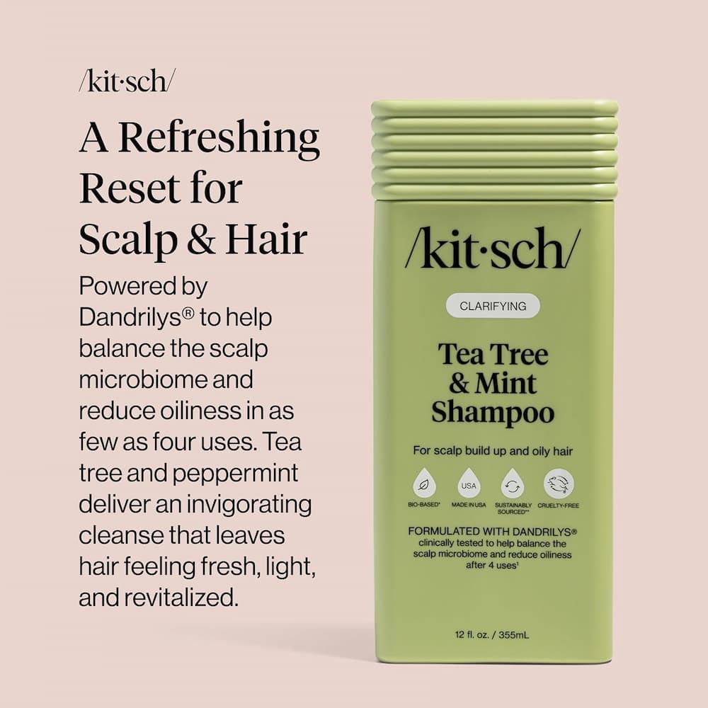 Kitsch Tea Tree Mint Shampoo Hair Types
