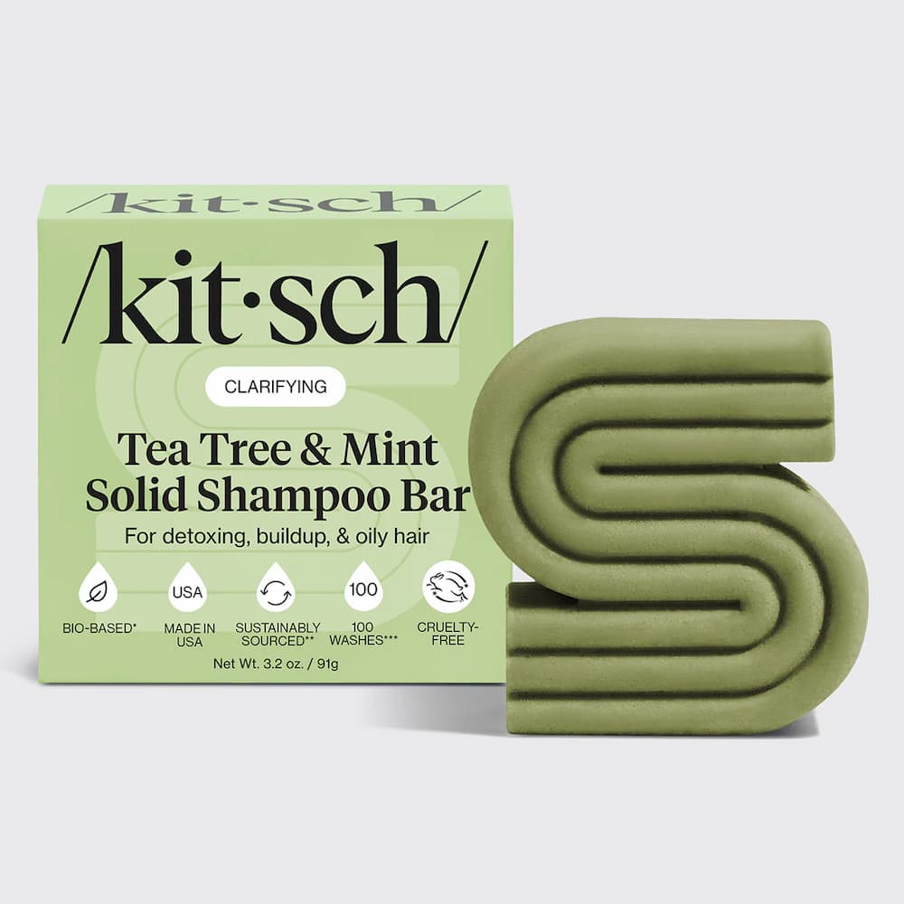 Kitsch Tea Tree Mint Soild Shampoo Bar Packaging