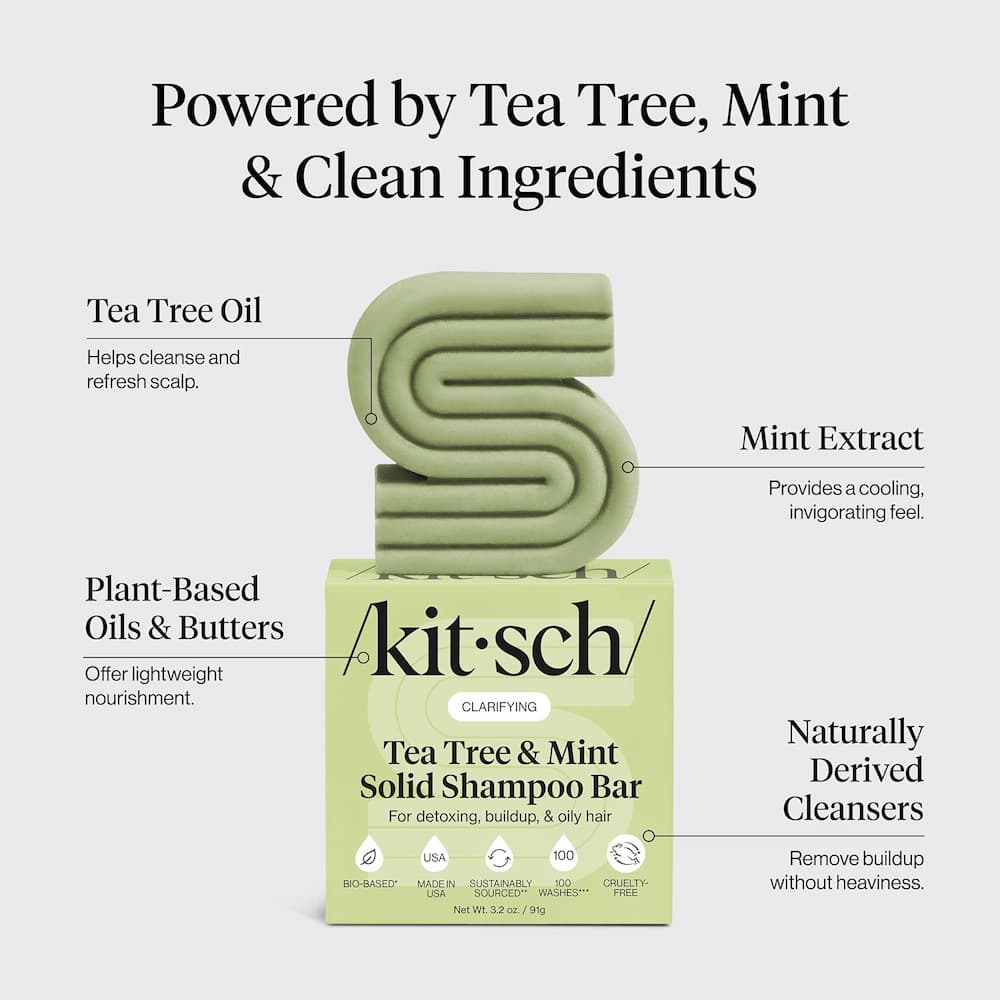 Kitsch Tea Tree Shampoo Bar Features