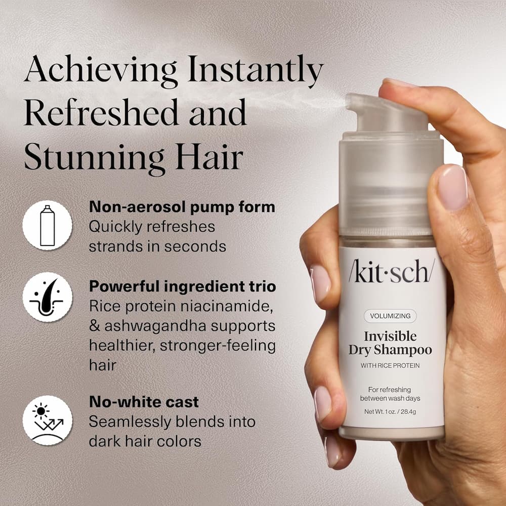 Kitsch Volumizing Rice Protein Dry Shampoo Invisible Banner