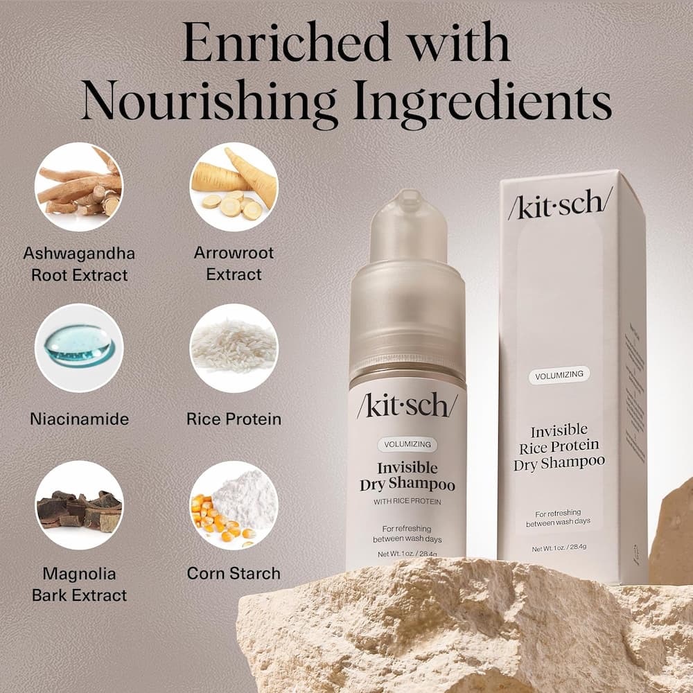Kitsch Volumizing Rice Protein Dry Shampoo Invisible Ingredient List