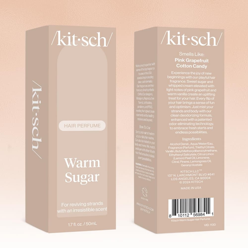 Kitsch Warm Sugar Ingredient List