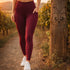 Leggings With Pockets Dark Burgundy