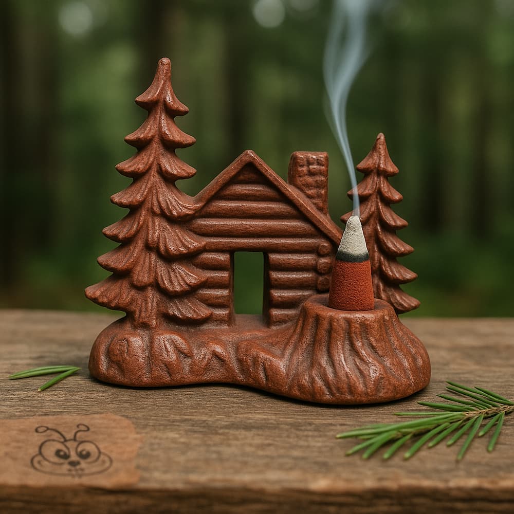 Log Cabin Balsam Fir Incense Burner