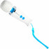 Magic Wand Micro massager placed next to keyring strap for travel-ready use
