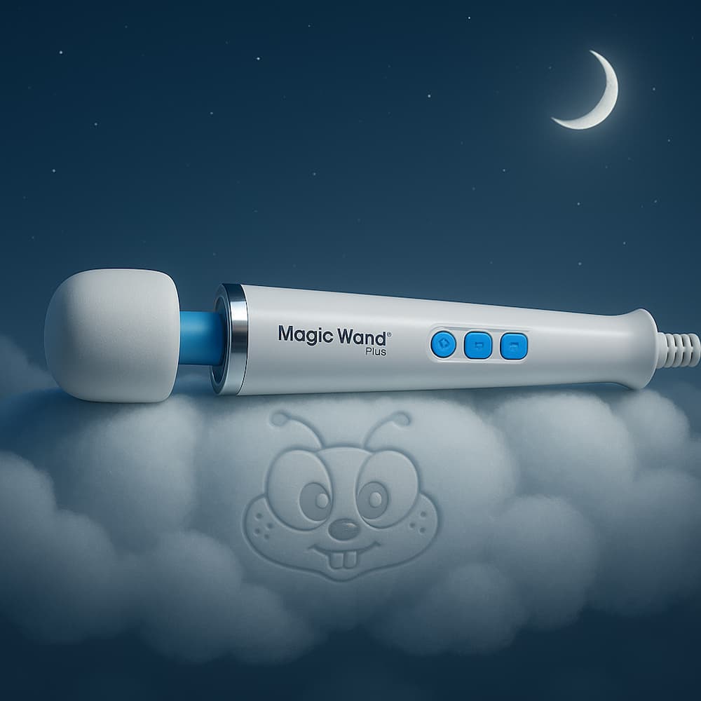 Magic Wand Plus Massager Variable Speed Plug-In Wand Vibrator Happibee Magic Wand Plus Massager Variable Speed Plug-In Wand Vibrator Happibee