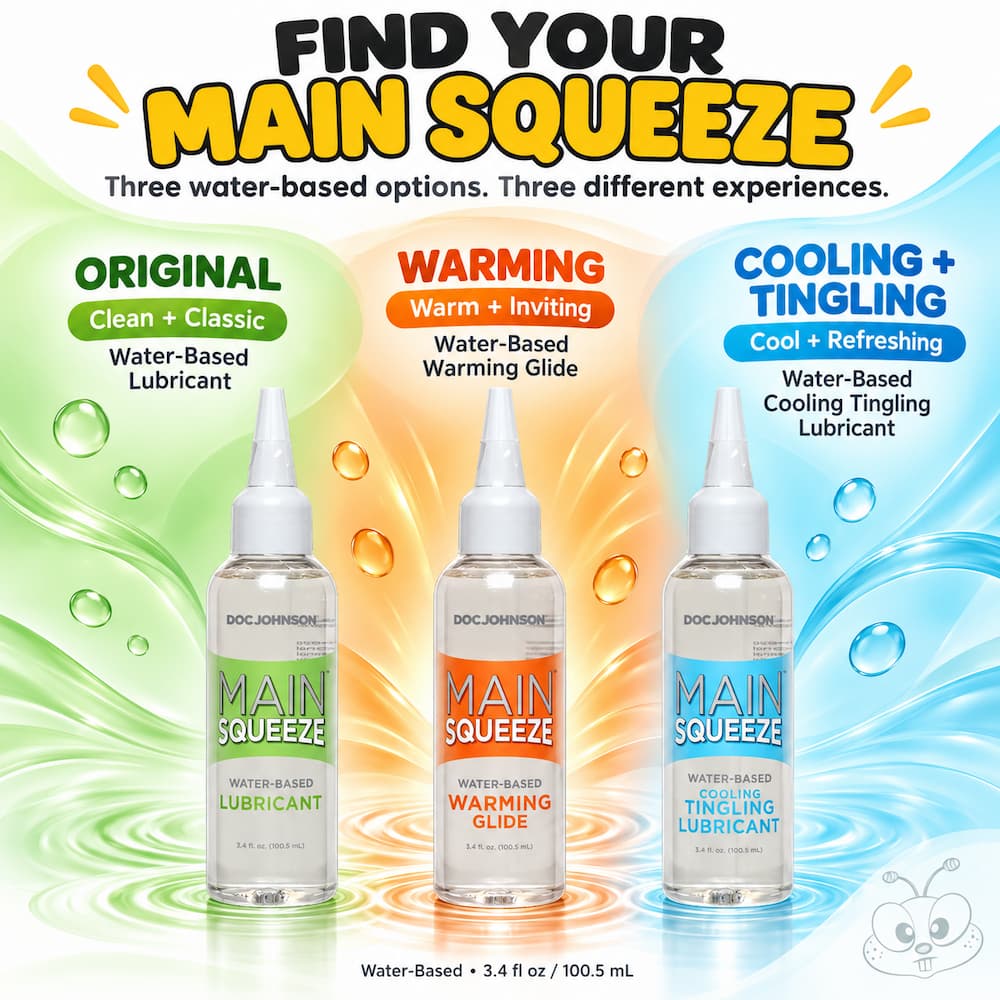 Main Squeeze Lubricant Infographic