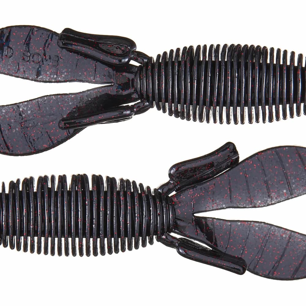 Missile Baits D Bomb Black Red Flake Front View